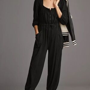 Daily Practice by Anthropologie Long-Sleeve Mayotte Jumpsuit